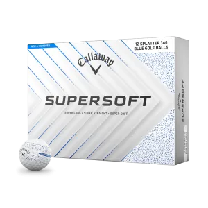 Callaway Supersoft Splatter 360 Blue Golf Balls 2025