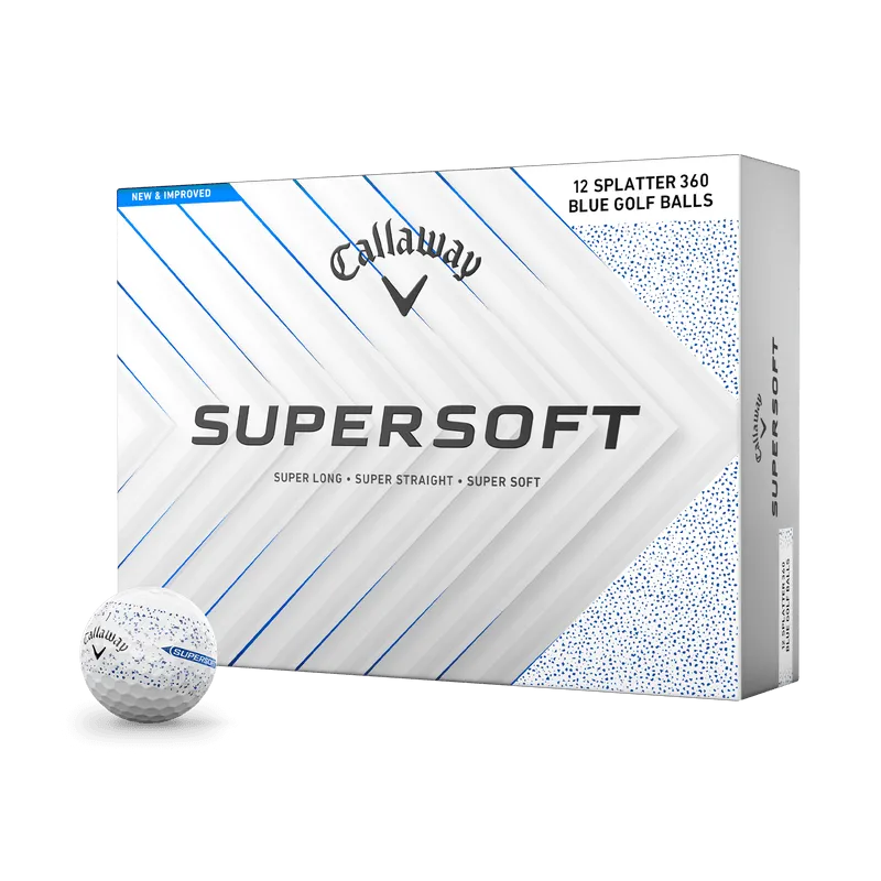 Callaway Supersoft Splatter 360 Blue Golf Balls 2025