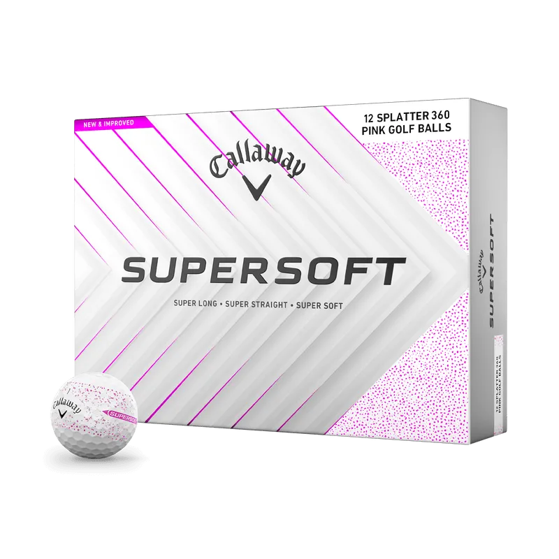 Callaway Supersoft Splatter 360 Pink Golf Balls 2025