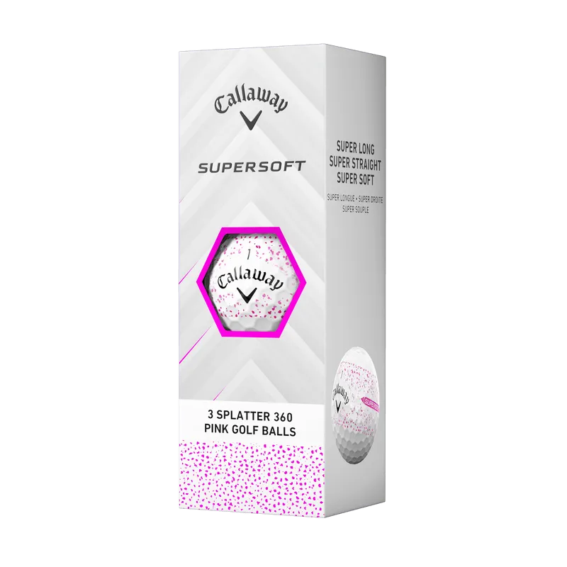 Callaway Supersoft Splatter 360 Pink Golf Balls 2025