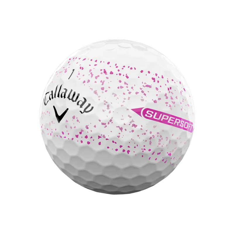 Callaway Supersoft Splatter 360 Pink Golf Balls 2025