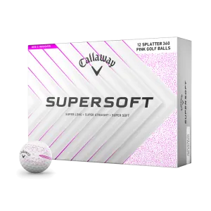 Callaway Supersoft Splatter 360 Pink Golf Balls 2025