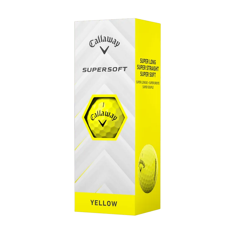 Callaway Supersoft Yellow Golf Balls 2025