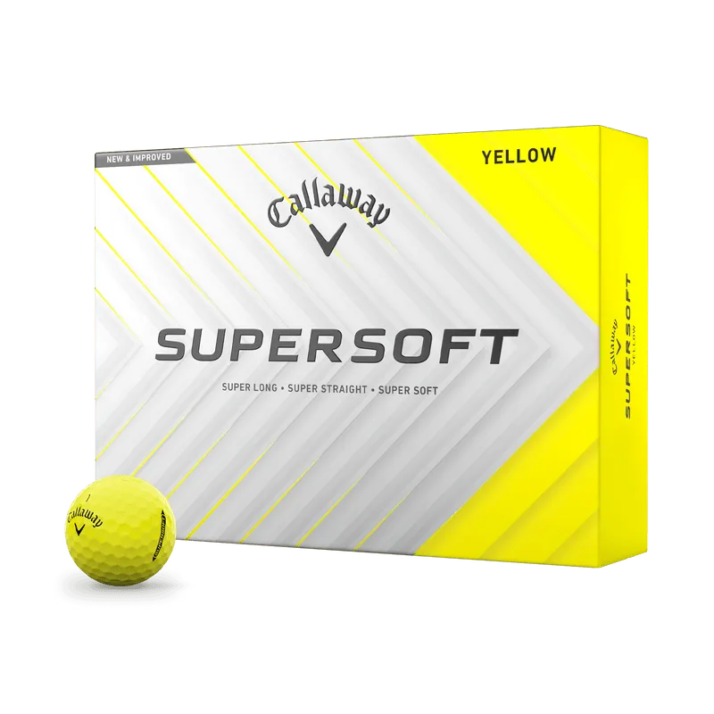 Callaway Supersoft Yellow Golf Balls 2025