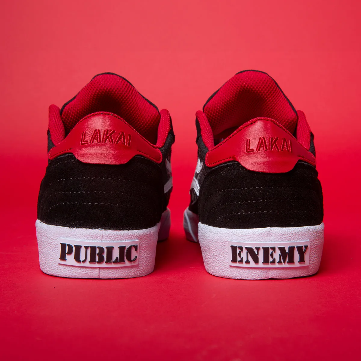 Cambridge - Public Enemy Black/Red Suede