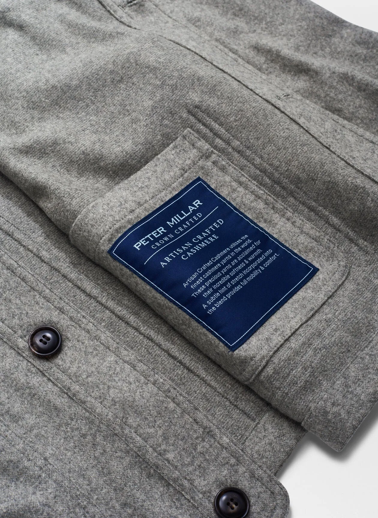 Cashmere Chore Coat in Gale Grey