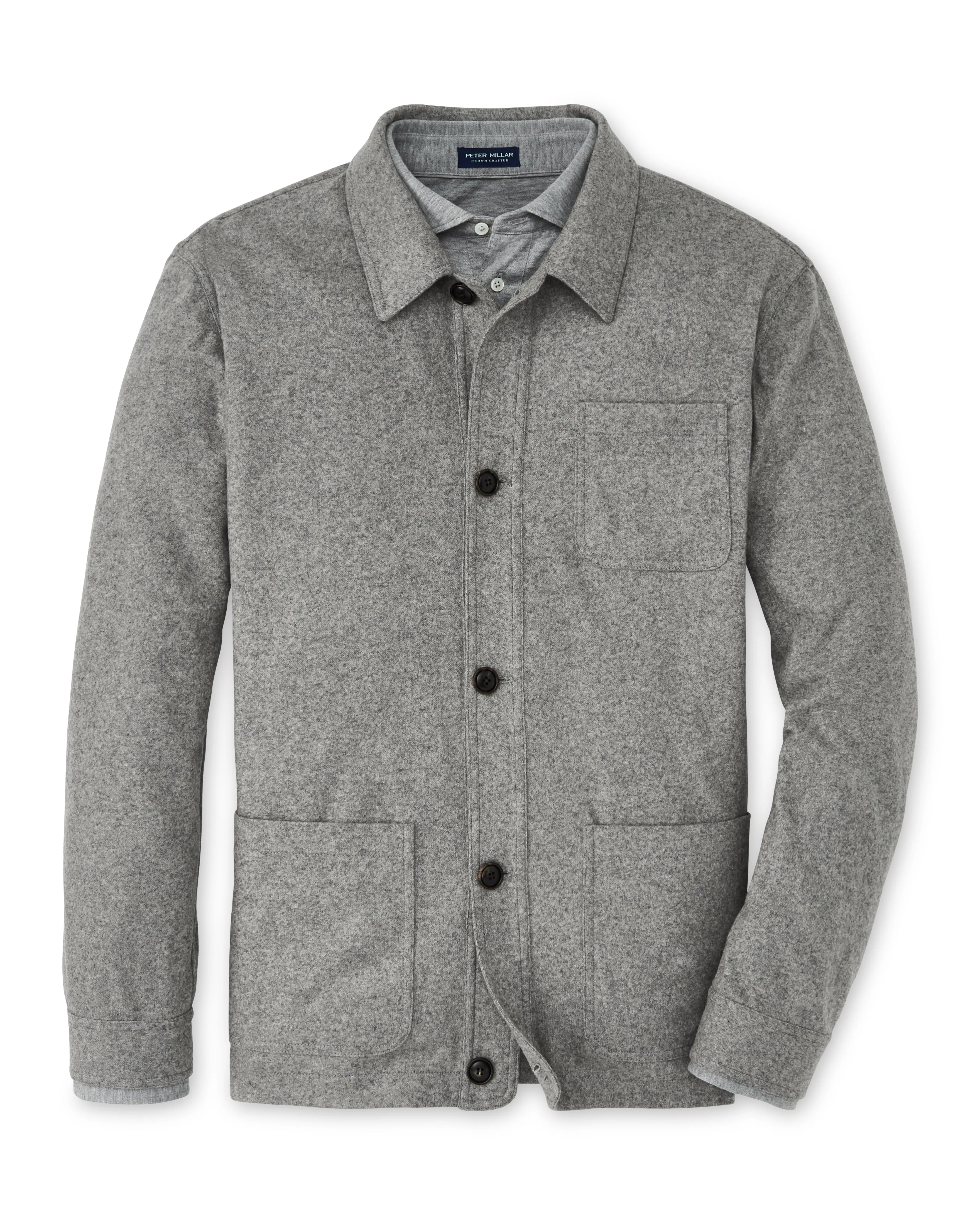 Cashmere Chore Coat in Gale Grey