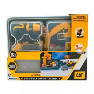 CAT Little Machines Dig N Build Concrete Playset