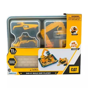 CAT Little Machines Dig N Build Dirt Playset