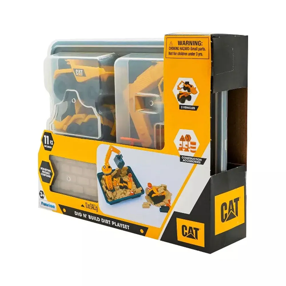 CAT Little Machines Dig N Build Dirt Playset