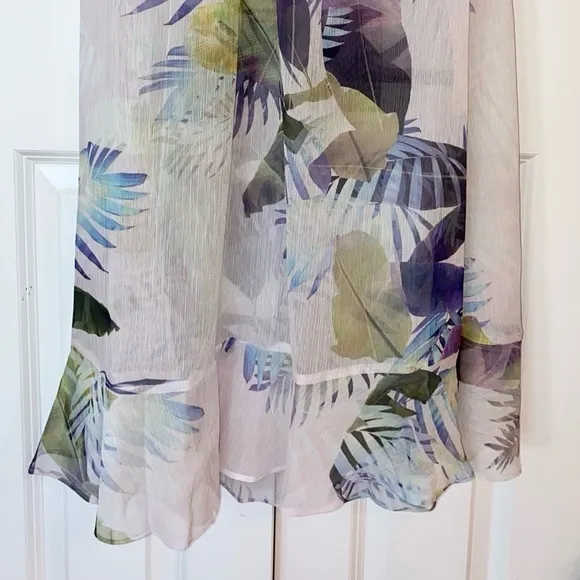 CeCe by Cynthia Steffe Tropical Cold Shoulder Maxi Dress NWT Size 2 (XS)