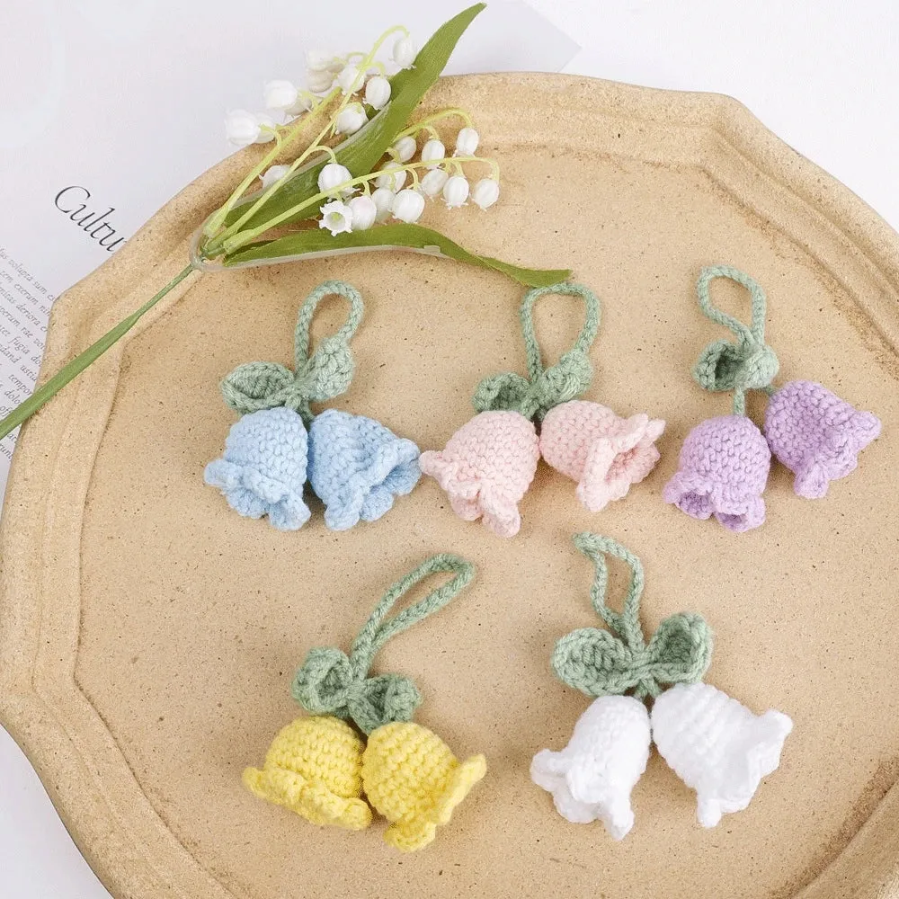 Charming Plush Bell Orchid Keychain 🌸💖 - Adorable Floral Accessory for Your Bags & Gifts!