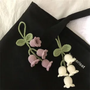 Charming Plush Bell Orchid Keychain 🌸💖 - Adorable Floral Accessory for Your Bags & Gifts!