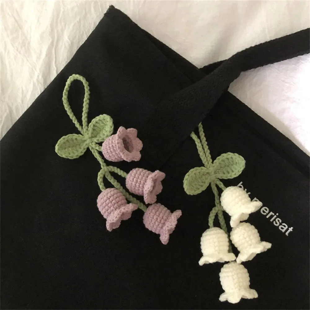 Charming Plush Bell Orchid Keychain 🌸💖 - Adorable Floral Accessory for Your Bags & Gifts!
