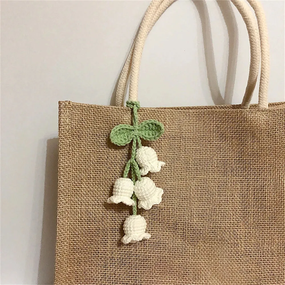 Charming Plush Bell Orchid Keychain 🌸💖 - Adorable Floral Accessory for Your Bags & Gifts!