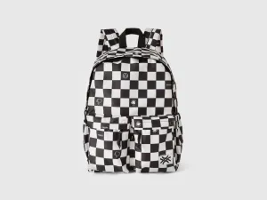 Checkered Print Backpack