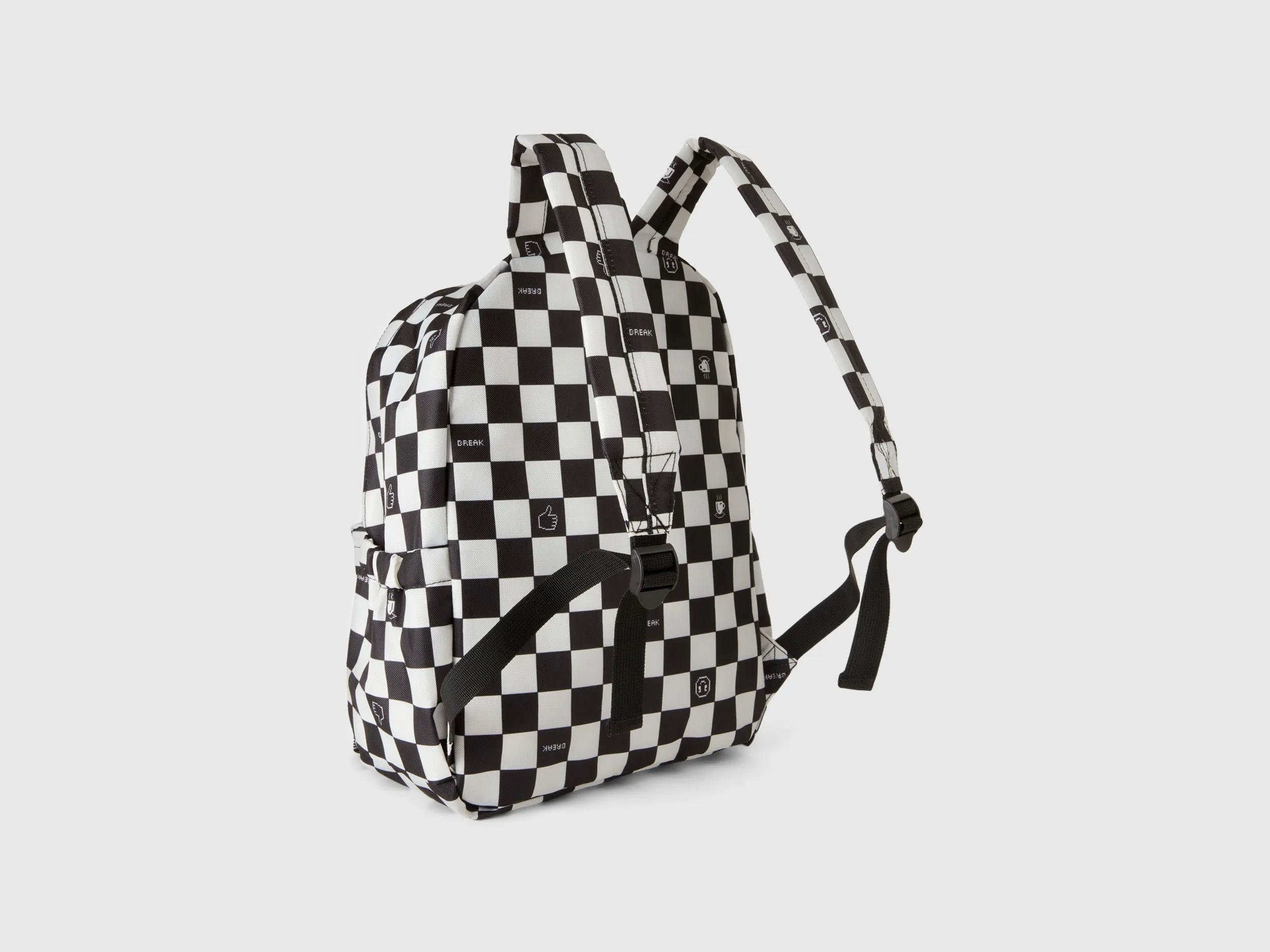 Checkered Print Backpack
