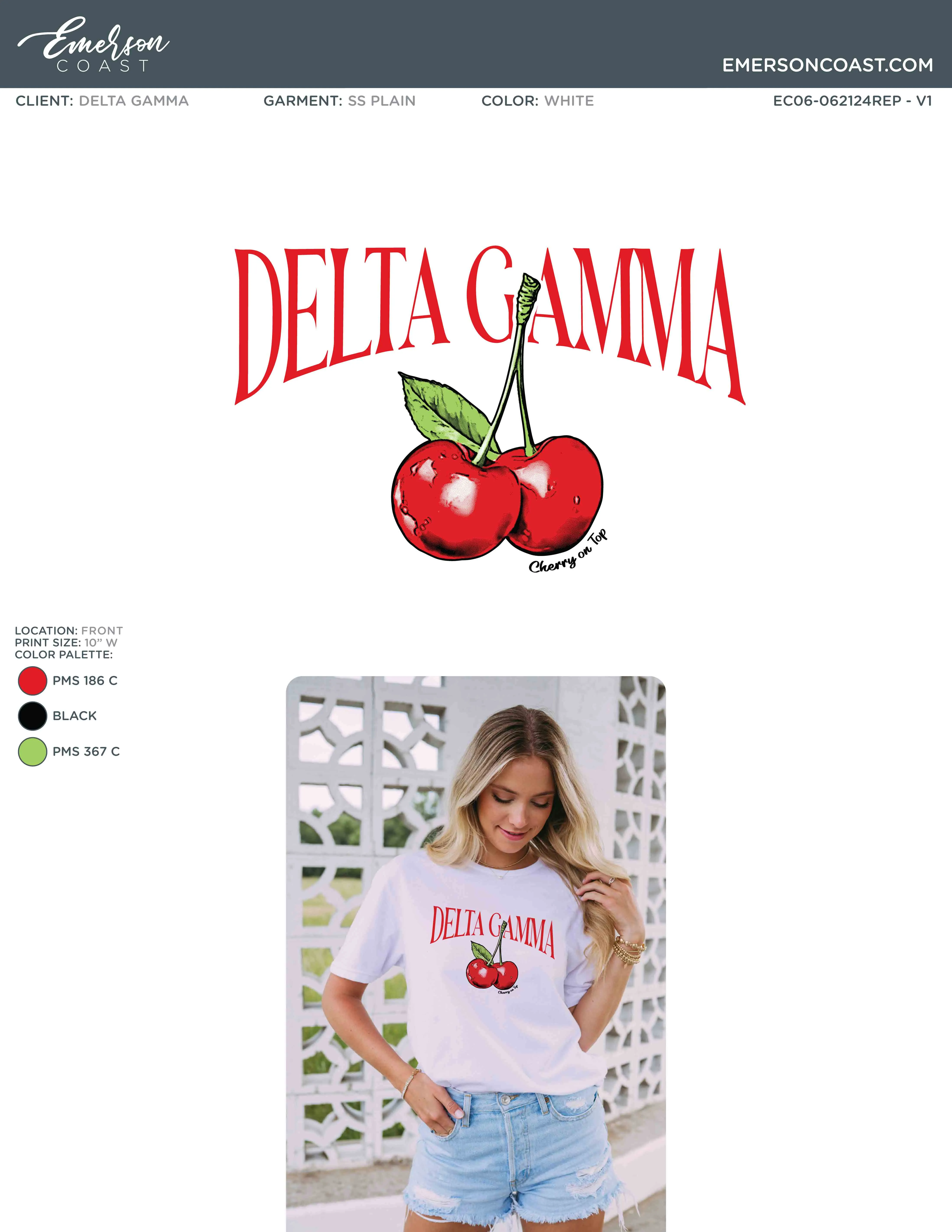 Cherry On Top Bid Day Design