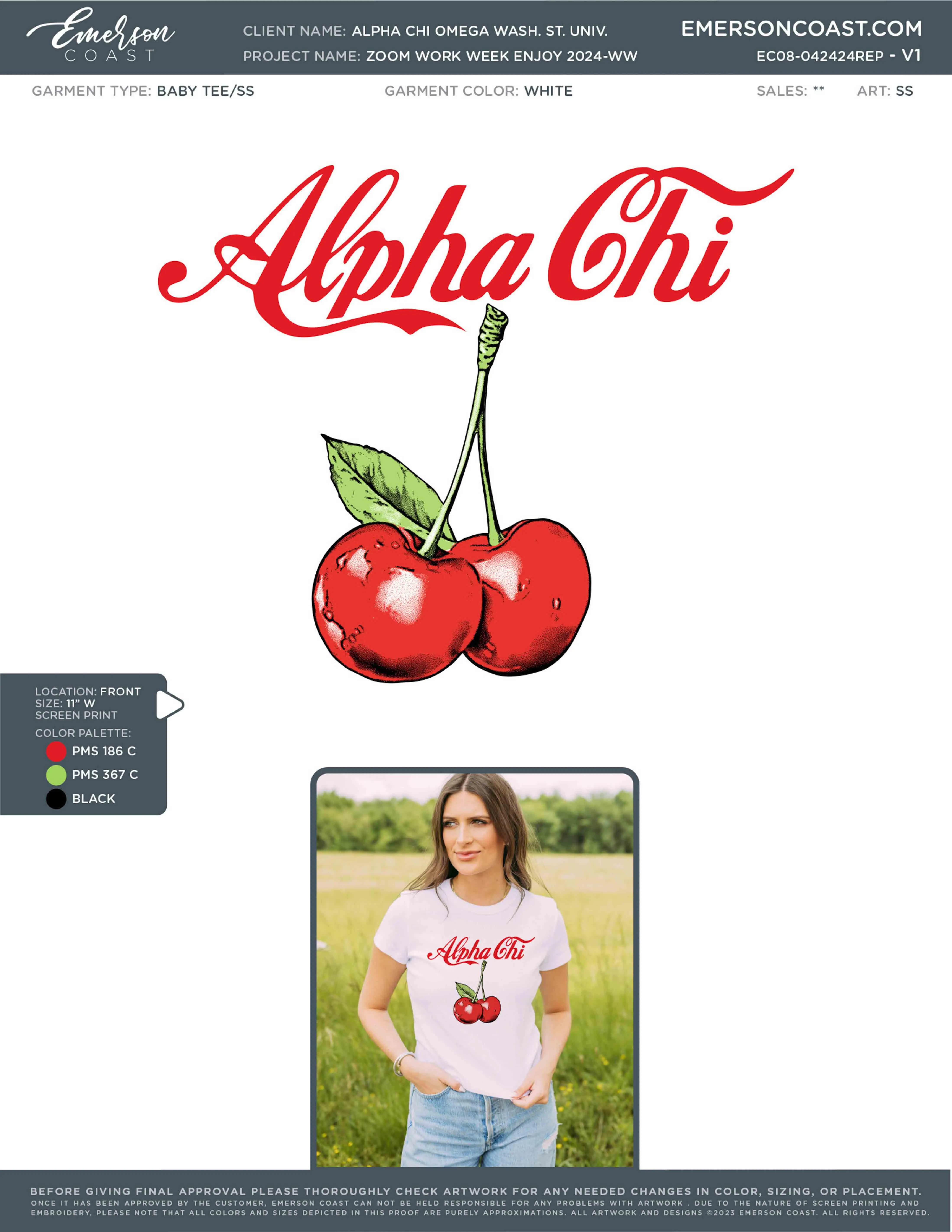 Cherry On Top Bid Day Design