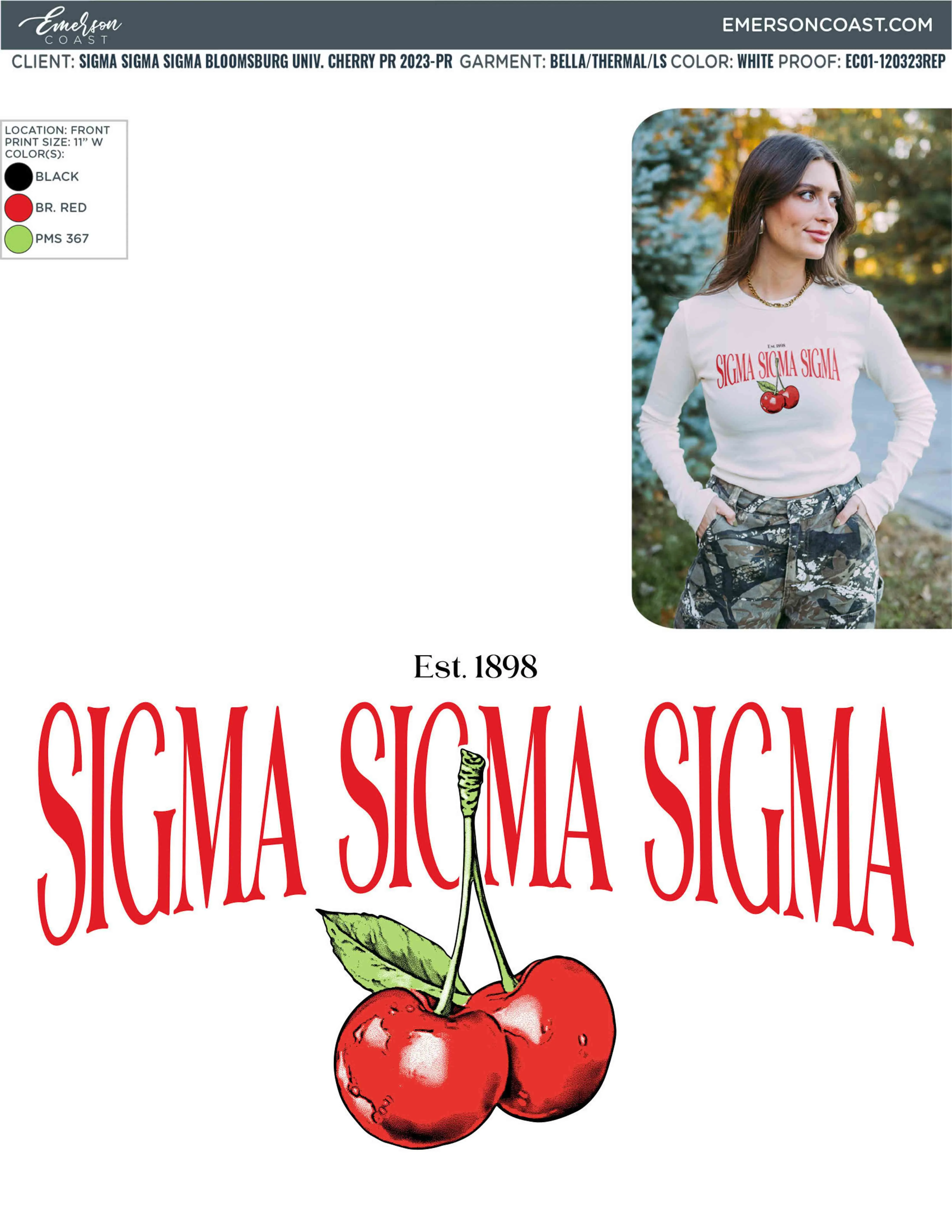 Cherry On Top Bid Day Design
