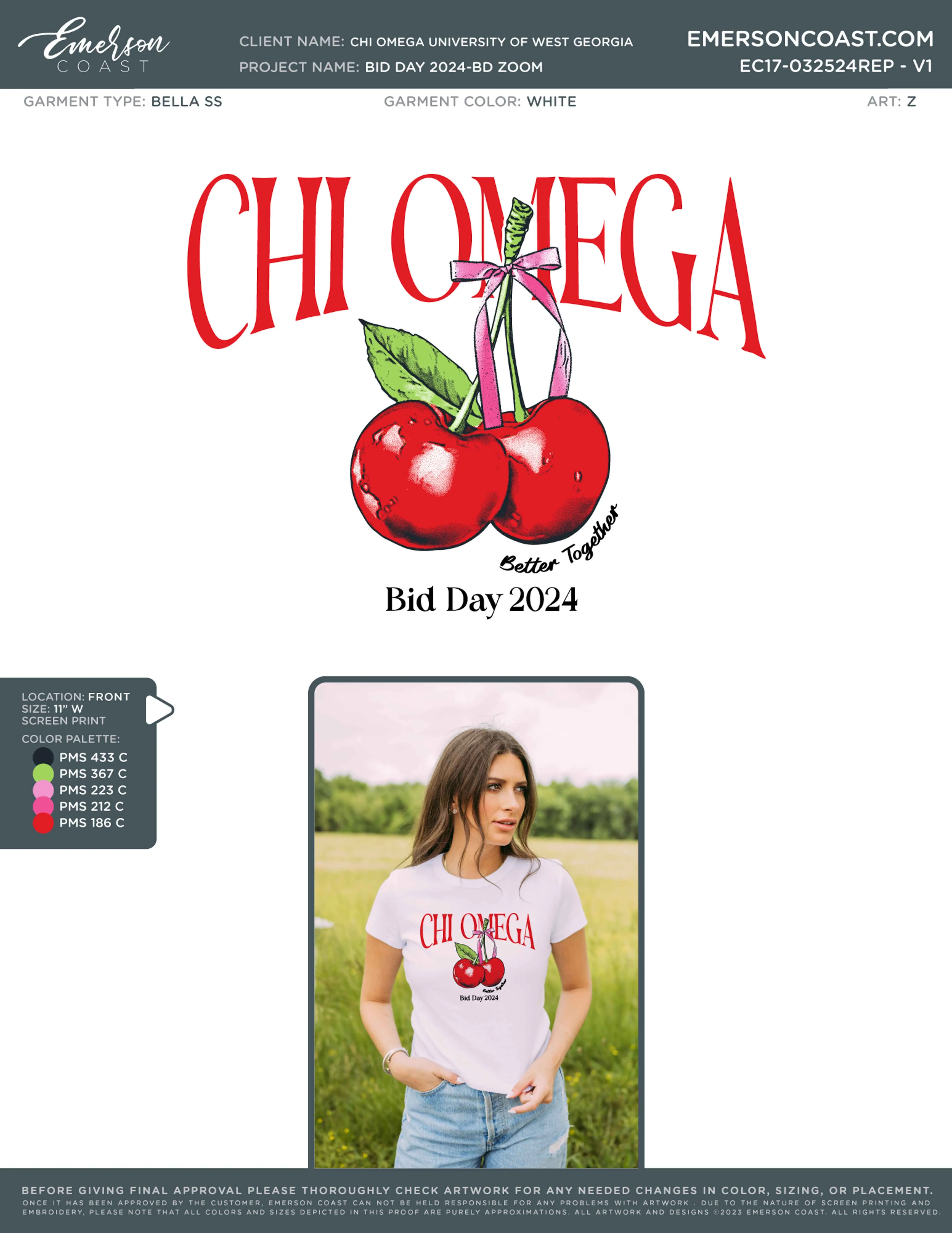 Cherry On Top Bid Day Design