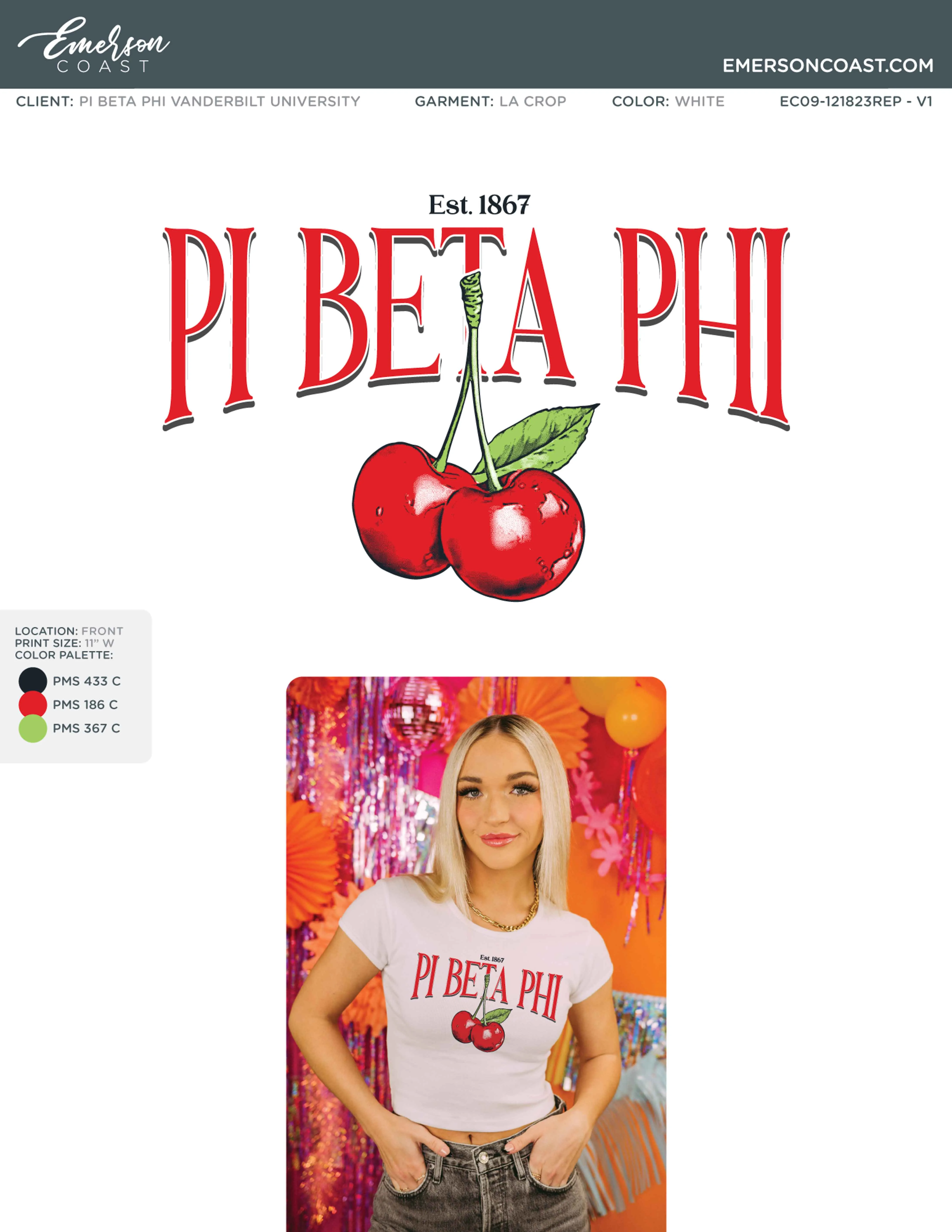 Cherry On Top Bid Day Design