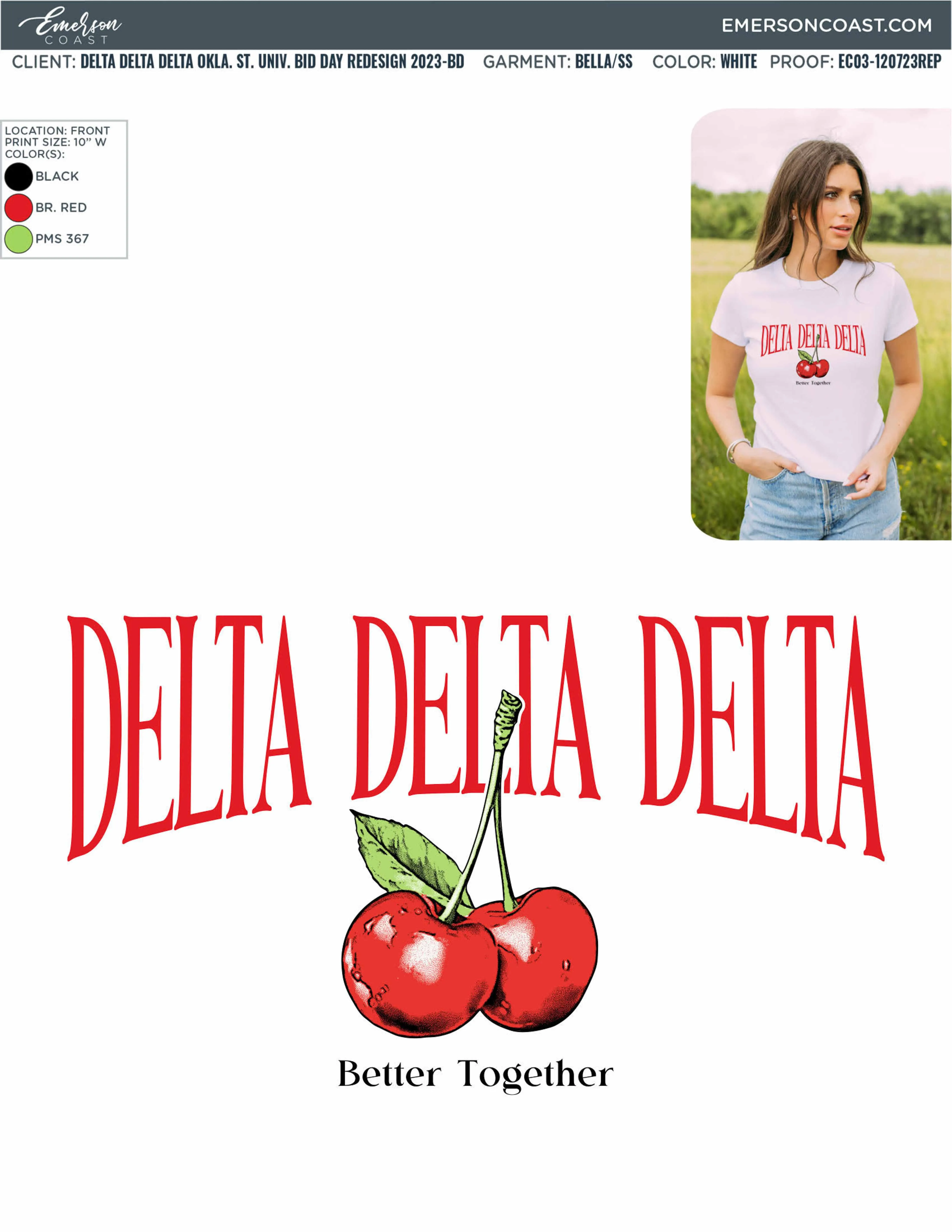 Cherry On Top Bid Day Design