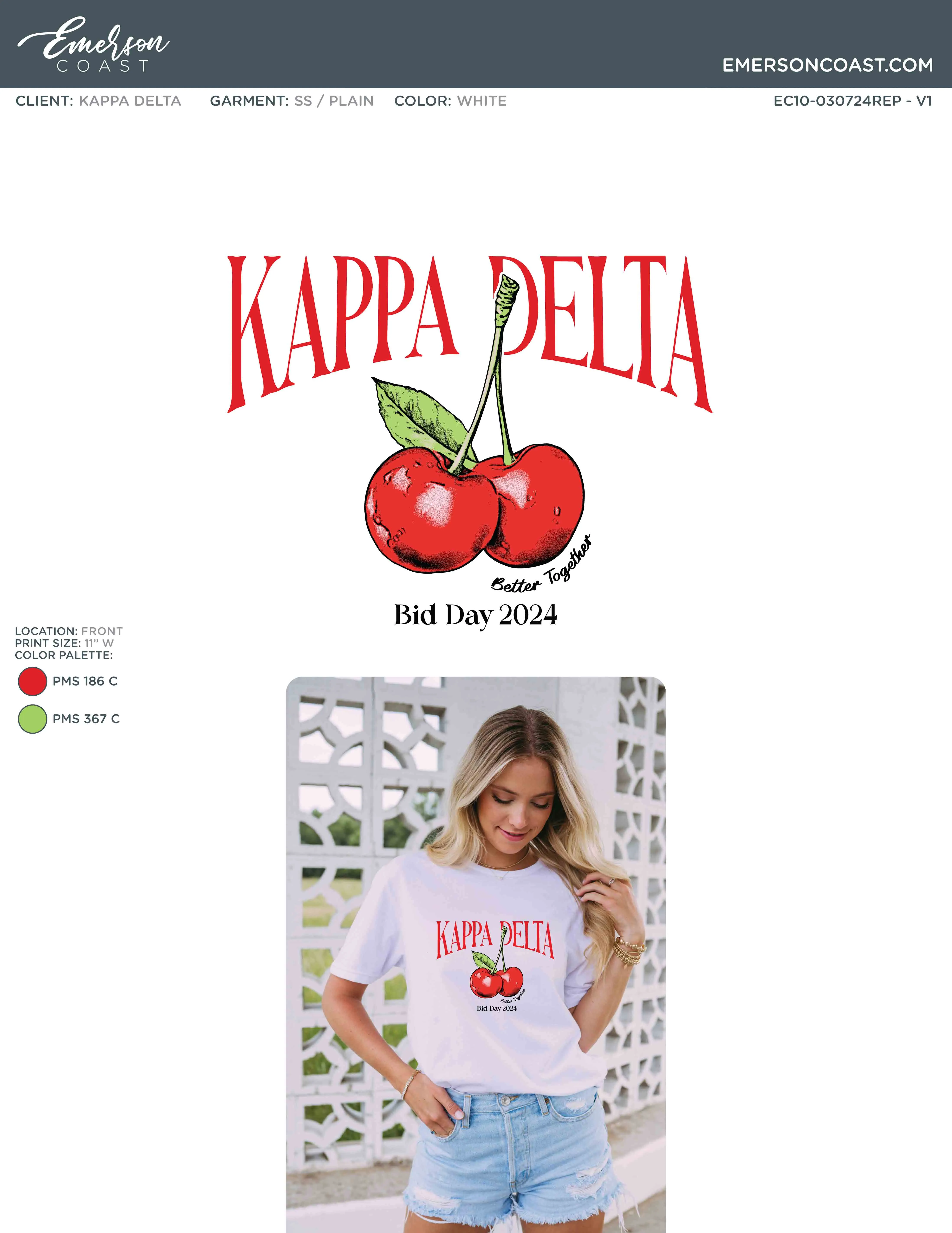 Cherry On Top Bid Day Design
