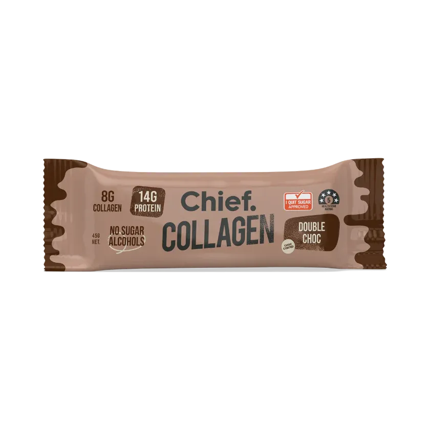 Chief Collagen Double Chocolate Protein Bar (Single Bar)