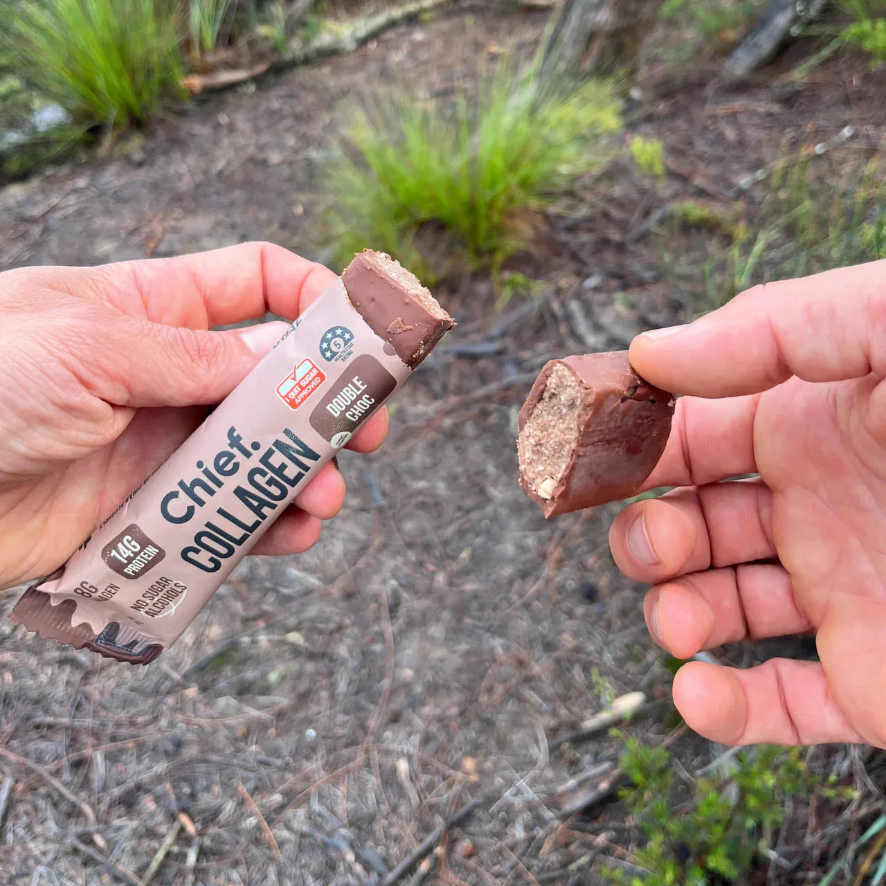Chief Collagen Double Chocolate Protein Bar (Single Bar)