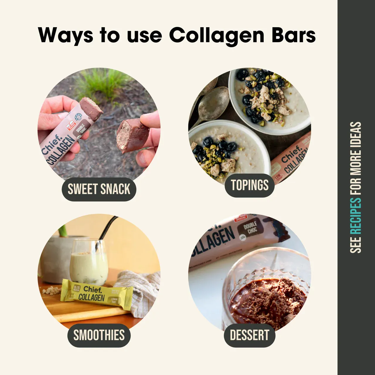 Chief Collagen Lemon Tart Protein Bar (Single Bar)