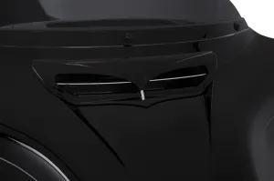 Ciro 40013 Fairing Vent Trim - Black/Chrome