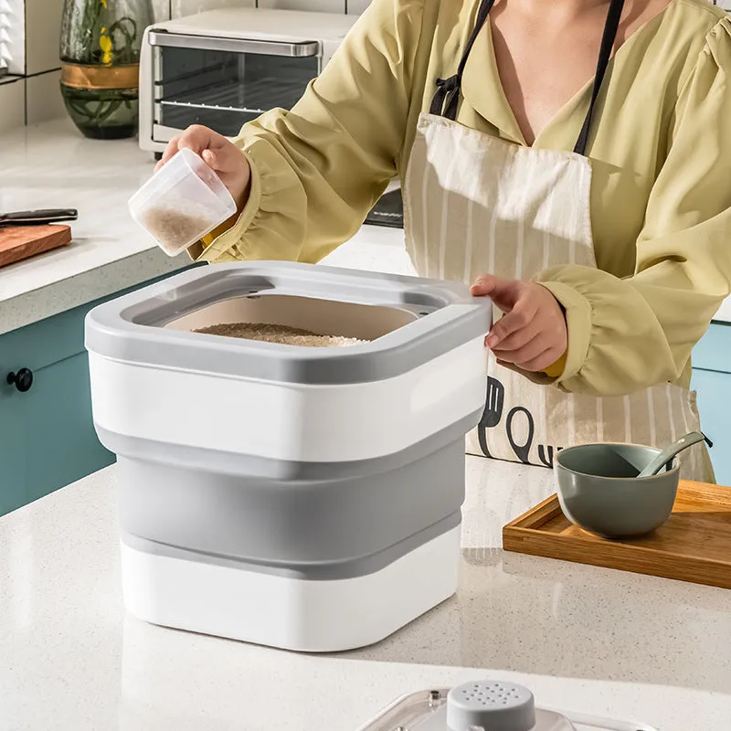 Collapsible Food Storage Container, Insect and Moisture-Proof, 27 Lbs / 12 Kg Capacity