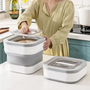 Collapsible Food Storage Container, Insect and Moisture-Proof, 27 Lbs / 12 Kg Capacity