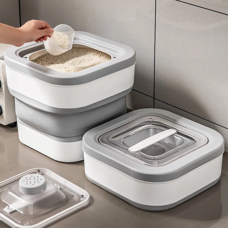 Collapsible Food Storage Container, Insect and Moisture-Proof, 27 Lbs / 12 Kg Capacity