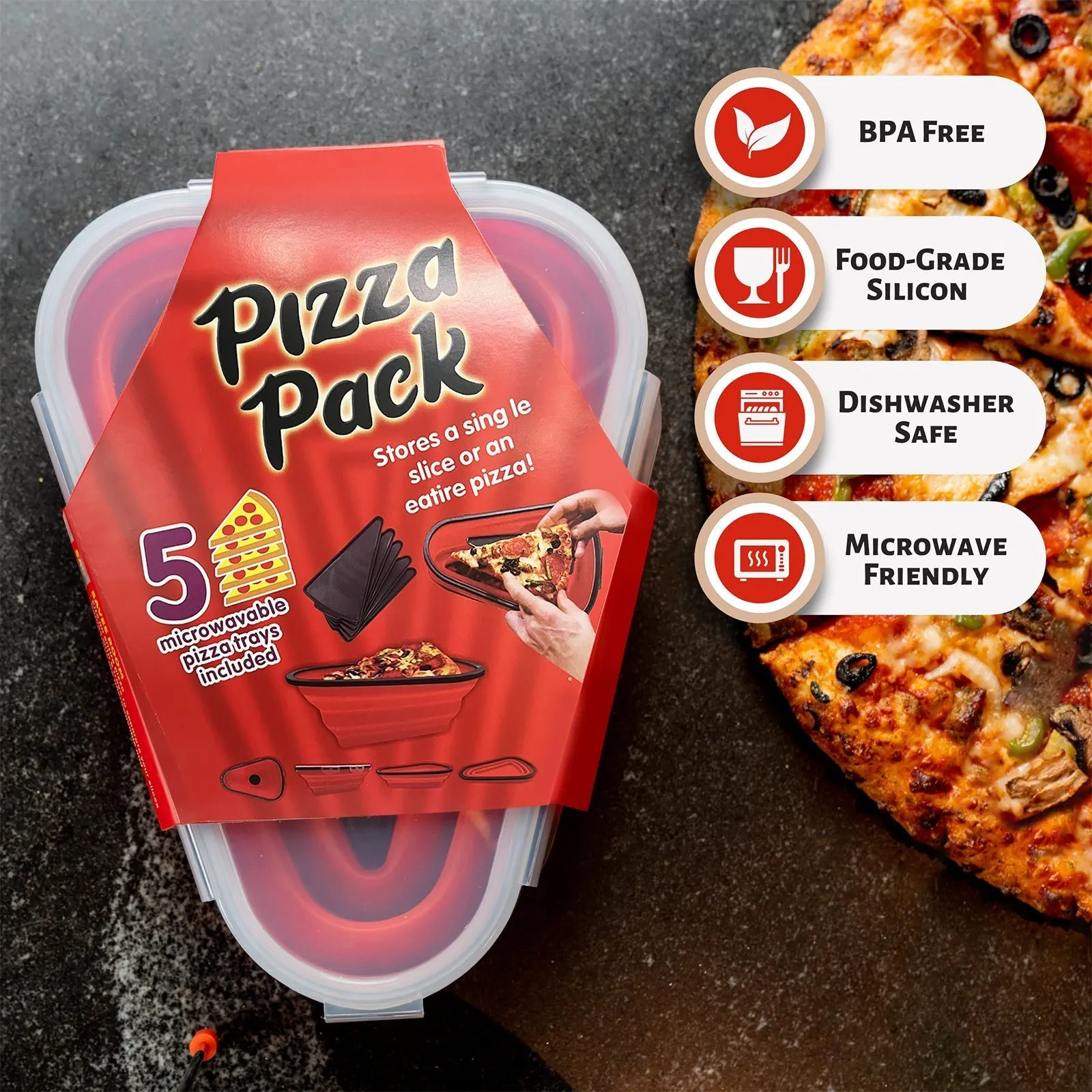 Collapsible Pizza Container