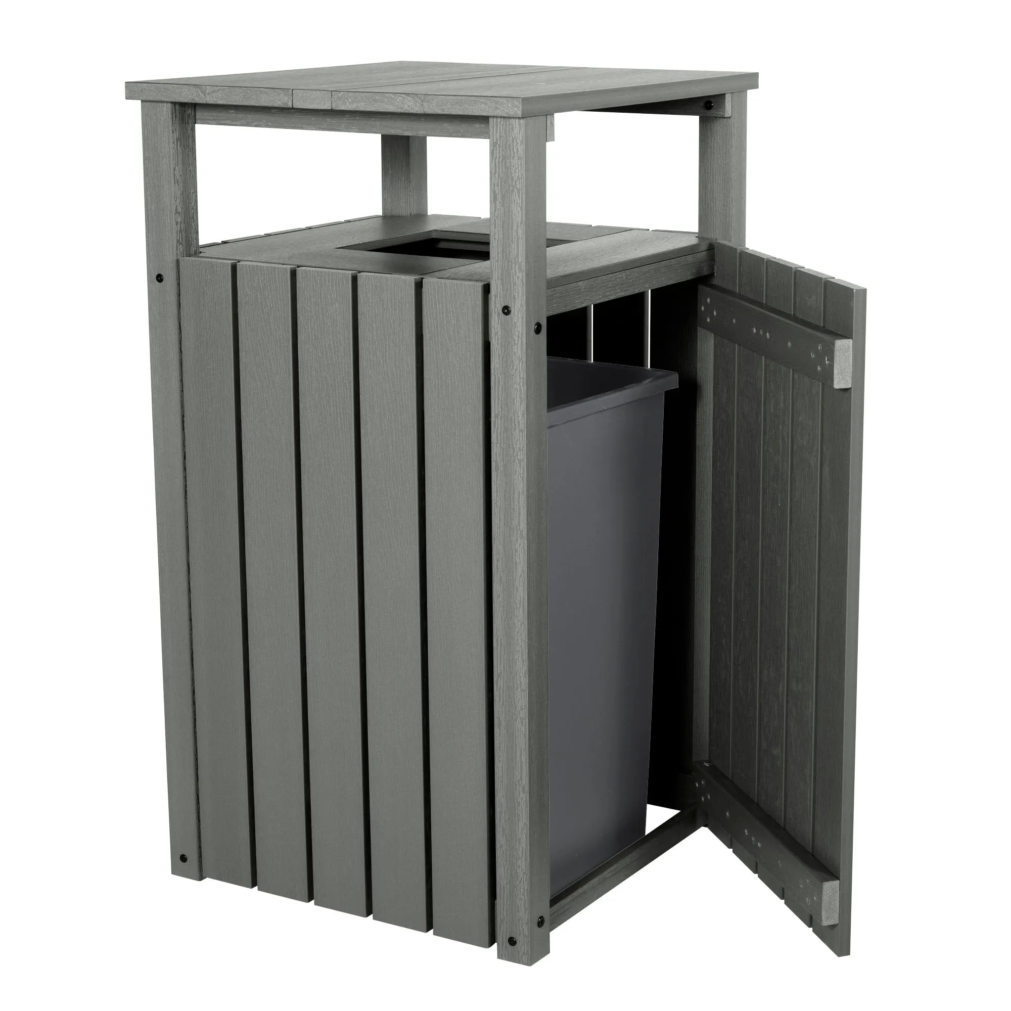 Commercial Trash Can With Hood