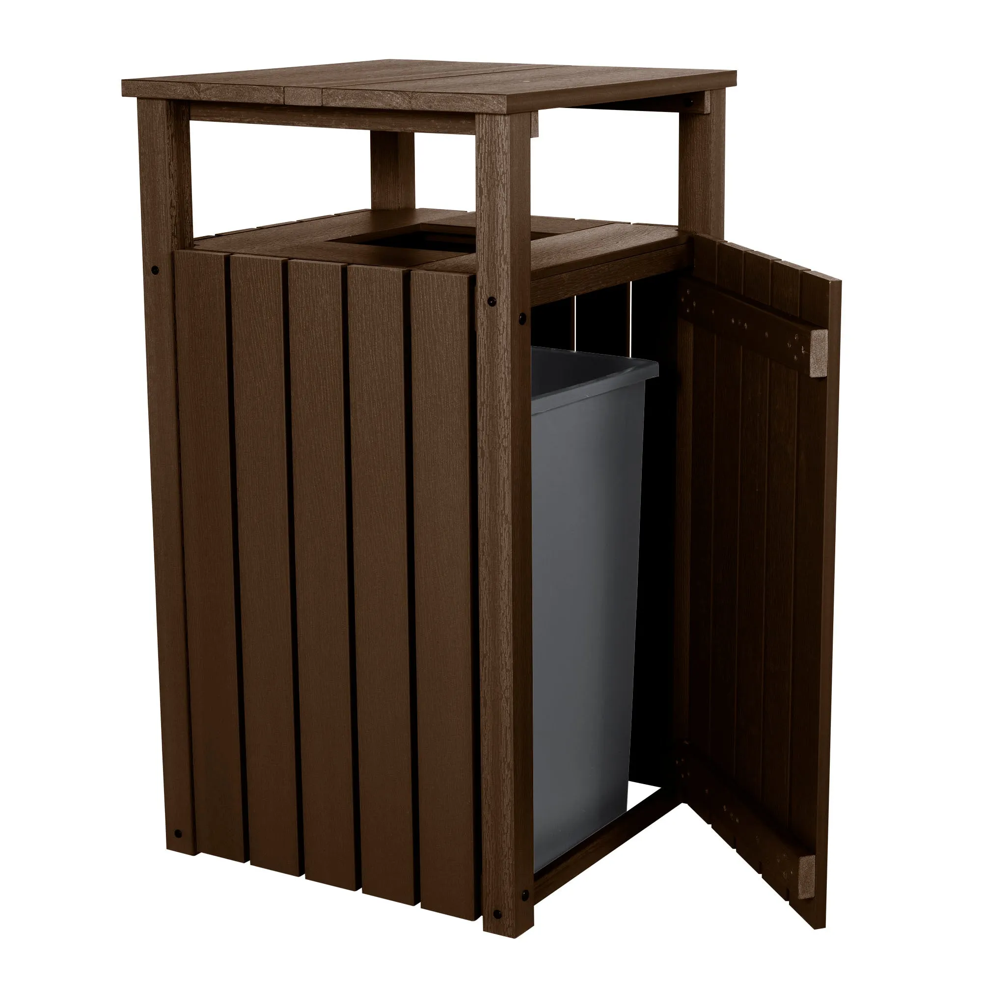 Commercial Trash Can With Hood