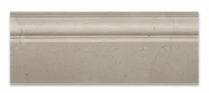 Crema Marfil Marble Polished 5 X 12 Baseboard Trim - 4" Sample
