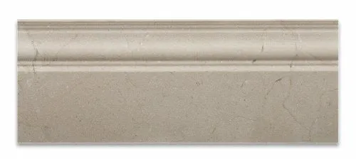Crema Marfil Marble Polished 5 X 12 Baseboard Trim - 4" Sample