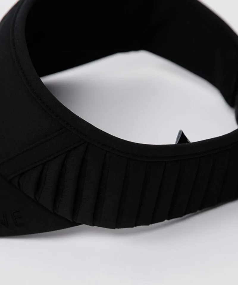 CREVE NINE: Gather Ribbon Sun Visor - Black