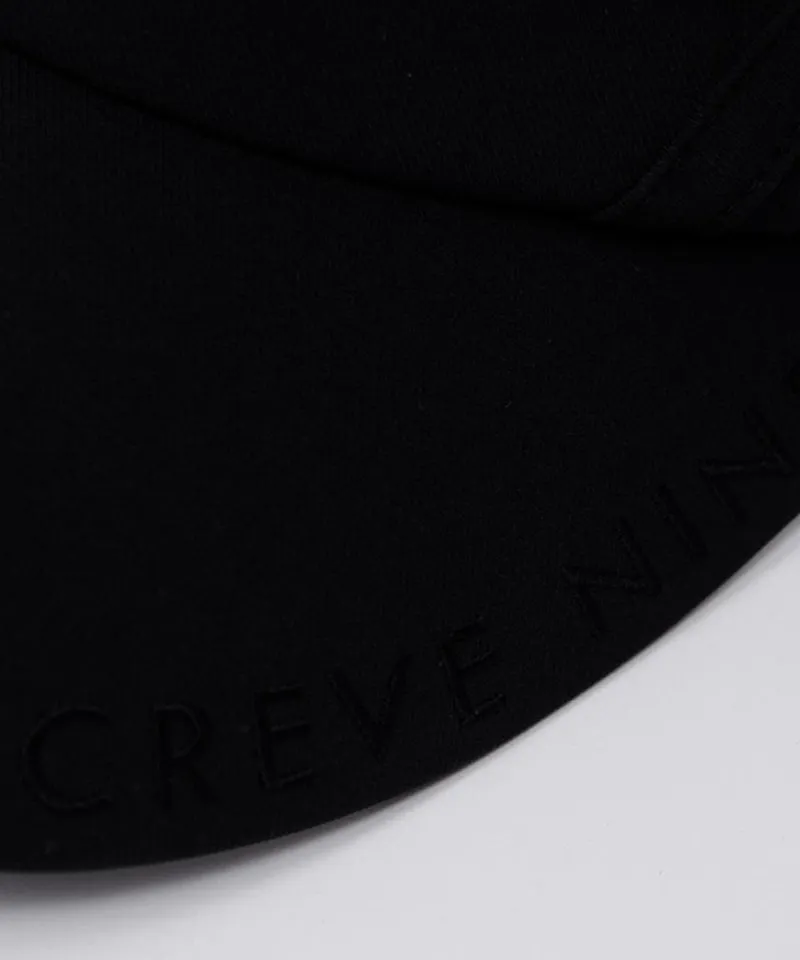 CREVE NINE: Gather Ribbon Sun Visor - Black
