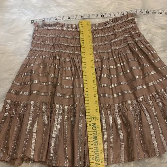 CURRENT AIR Large spaghetti strap top with matching mini skirt