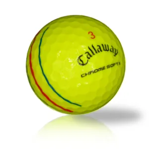 Custom Callaway Chrome Soft X Triple Track Yellow