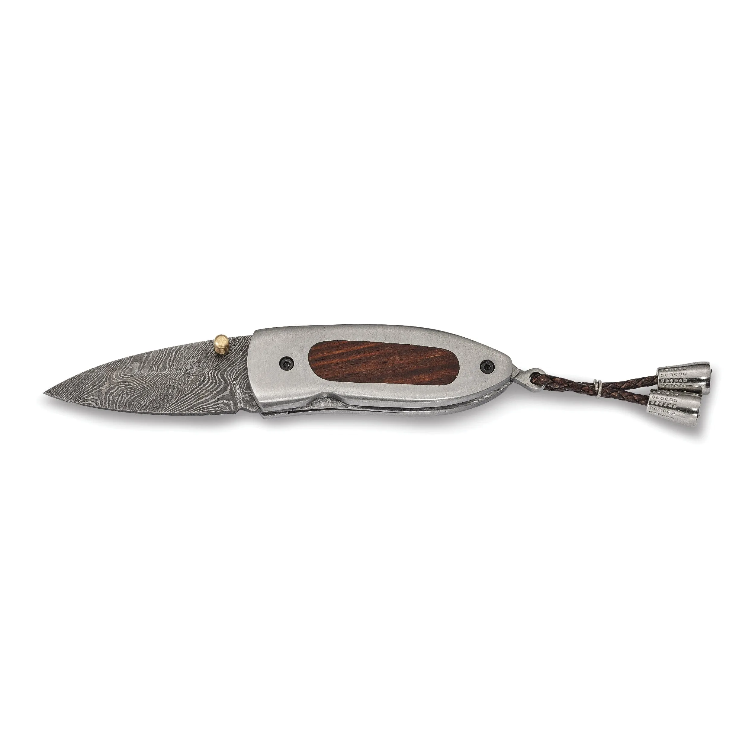 Damascus Steel Blade Tali Wood Handle Knife
