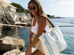 DAY TRIPPER - LINEN STRIPE BLEU