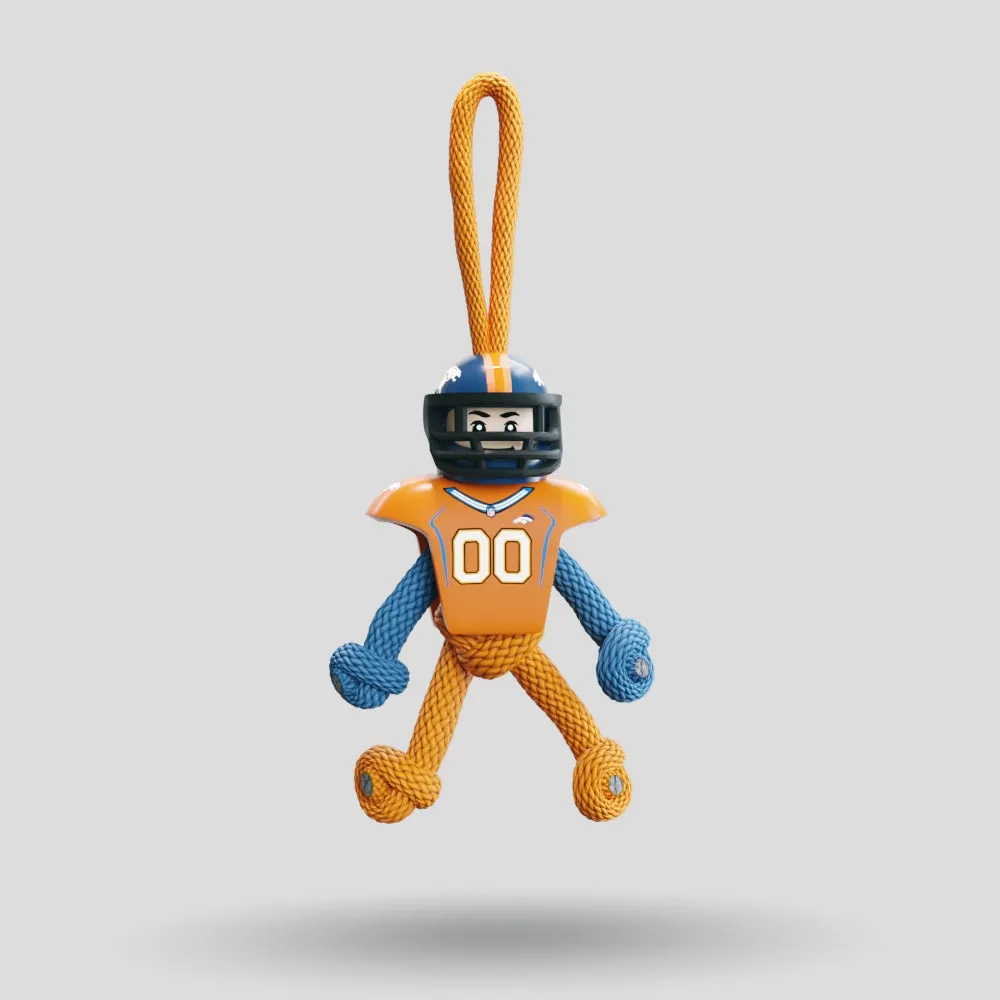 Denver Broncos Paracord Buddy Keychain