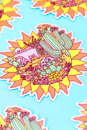 Desert Sun Sticker