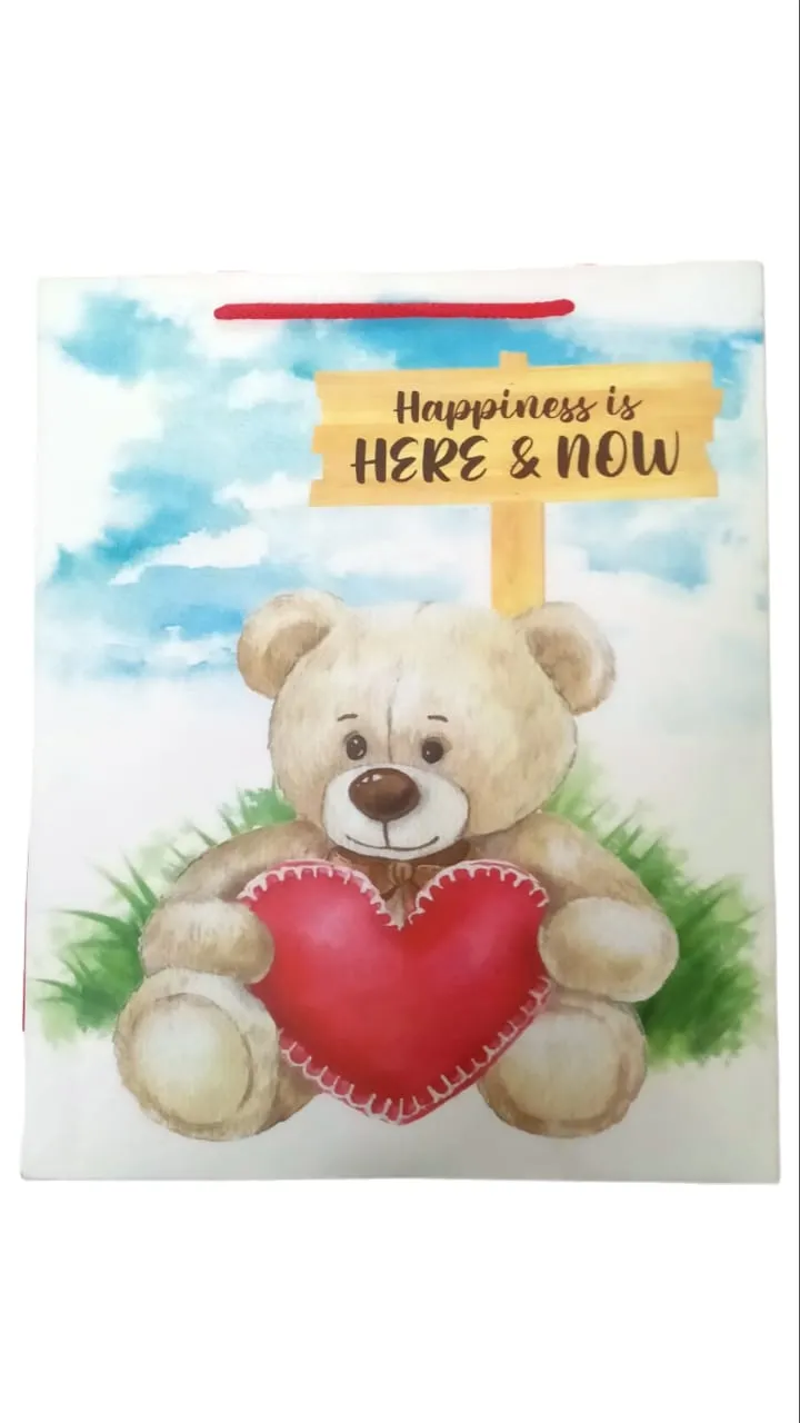 DIGISMART* Paper Bags for Return Gifts - Paper Gift Bag - Medium Carry Bags for Gifting - Paper Bags - Medium Paper Bags -Goodie Bags with Tissue and Thank You Card - Gift Covers