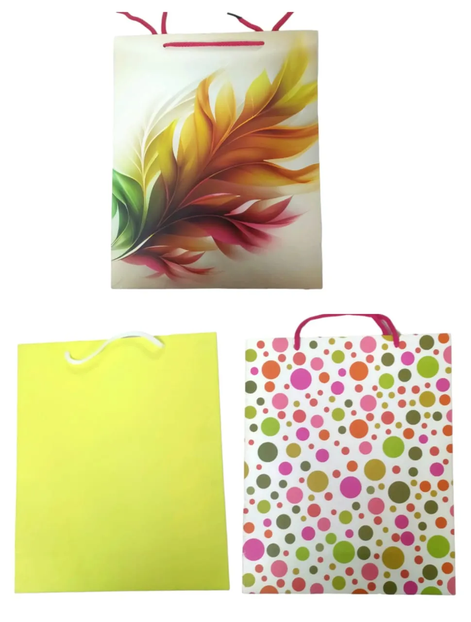 DIGISMART* Paper Bags for Return Gifts - Paper Gift Bag - Medium Carry Bags for Gifting - Paper Bags - Medium Paper Bags -Goodie Bags with Tissue and Thank You Card - Gift Covers